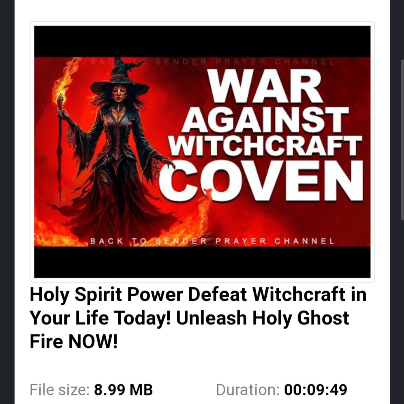 Holy Spirit Power Defeat Witchcraft in Your Life Today! Unleash Holy Ghost Fire NOW! episode artwork
