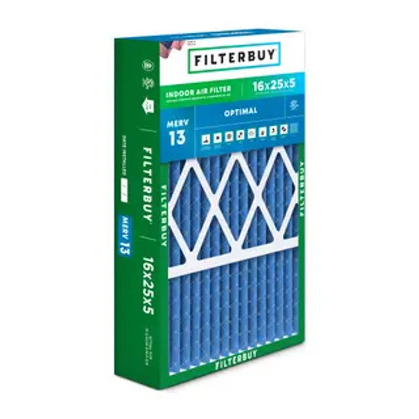 Best MERV 13 16x25x5 Air Kontrol Filter Furnace & HVAC Air Conditioner Filters