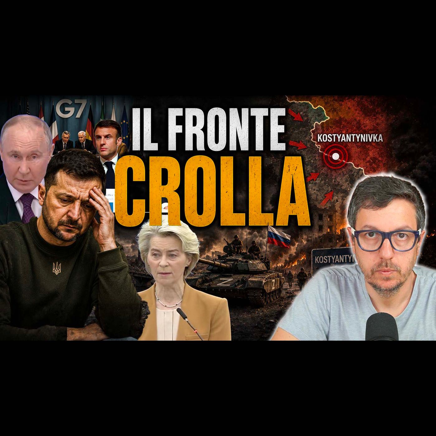 ZELENSKY DISPERATO AL G7 | IL FRONTE CEDE A KOSTYANTYNIVKA