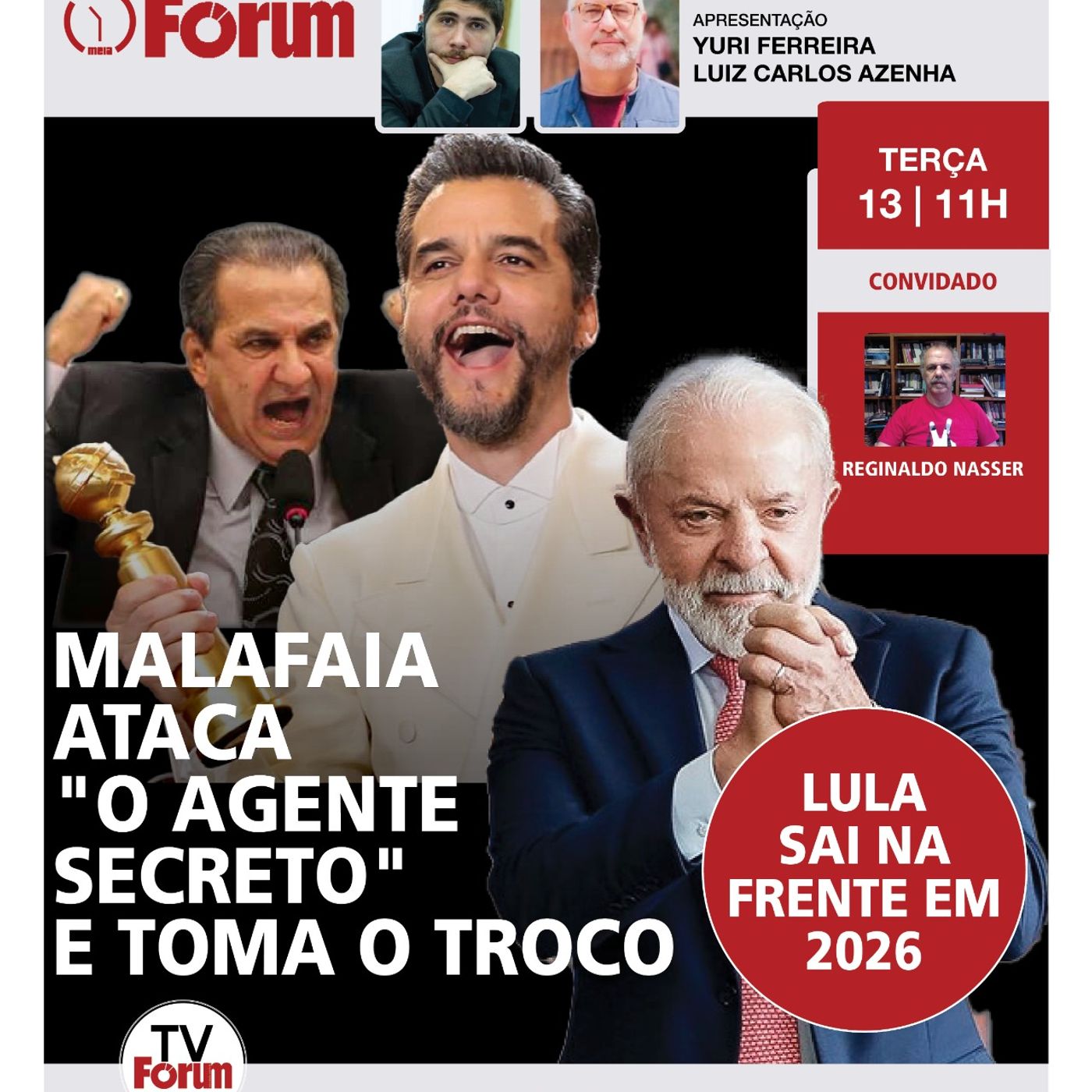 Bolsonarismo revela ódio ao sucesso de filme premiado; primeira pesquisa de 26 mostra Lula na frente Bolsonarismo revela ódio ao sucesso de filme premiado; primeira pesquisa de 26 mostra Lula na frente