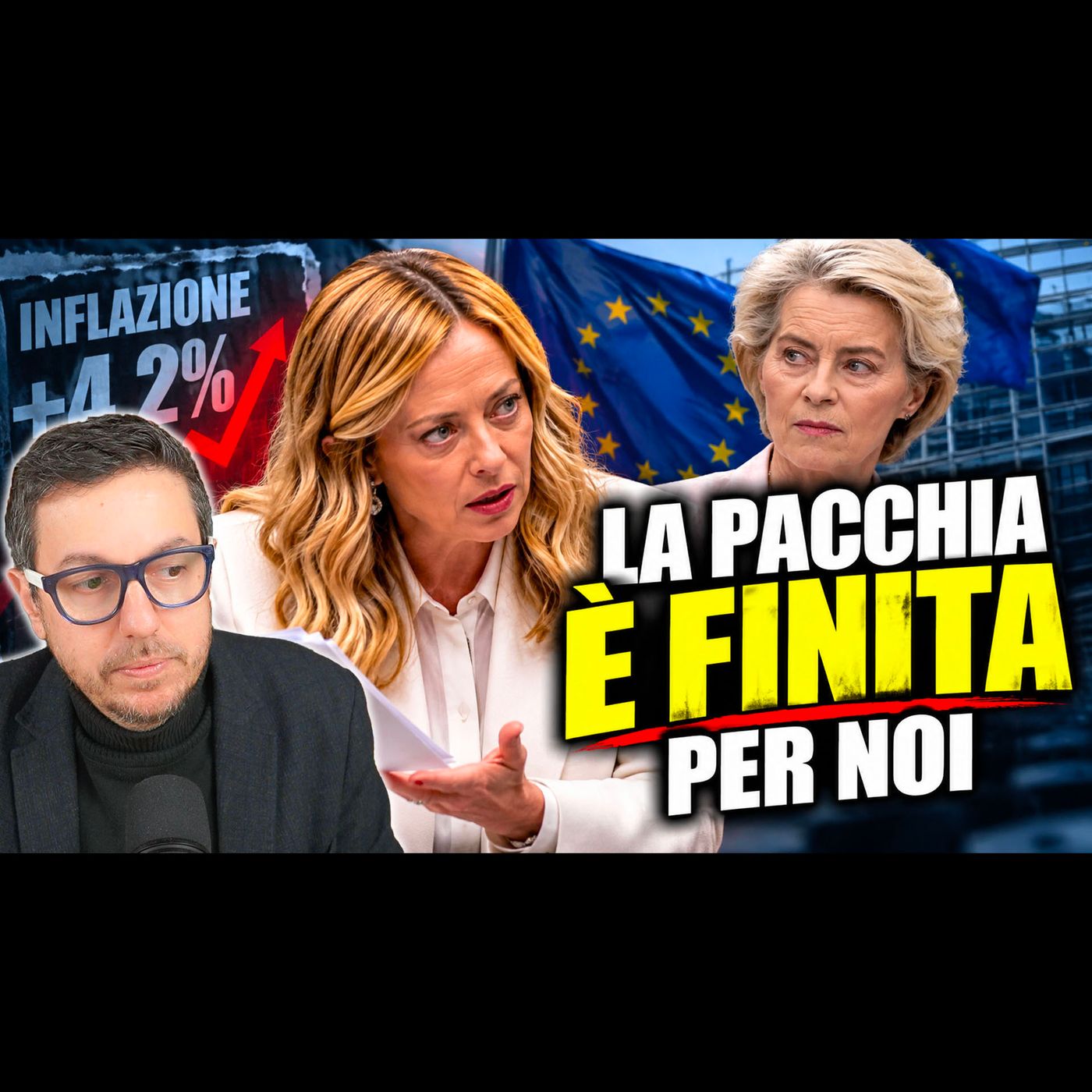 MELONI CHIEDE AIUTO A VON DER LEYEN | INFLAZIONE +4,2% episode artwork