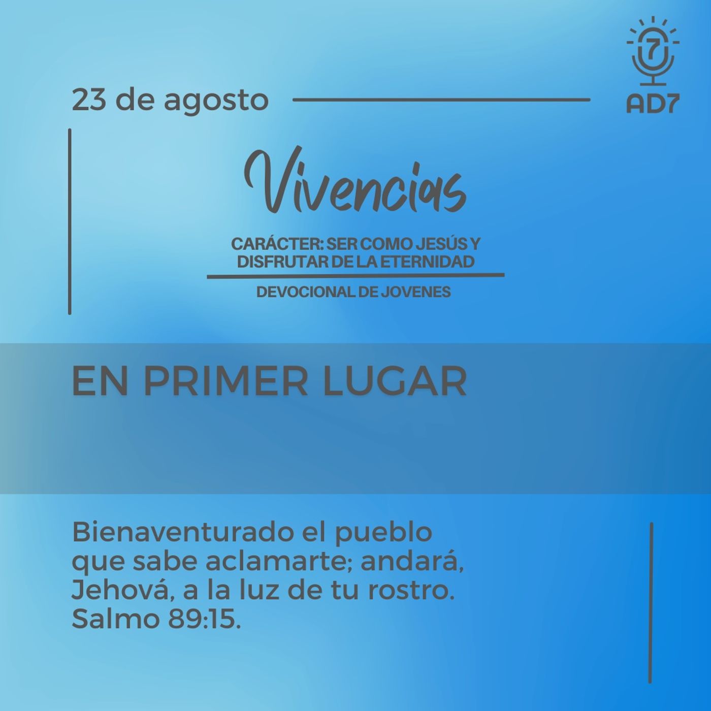 AD7 Devocional - Diferente / Inverso