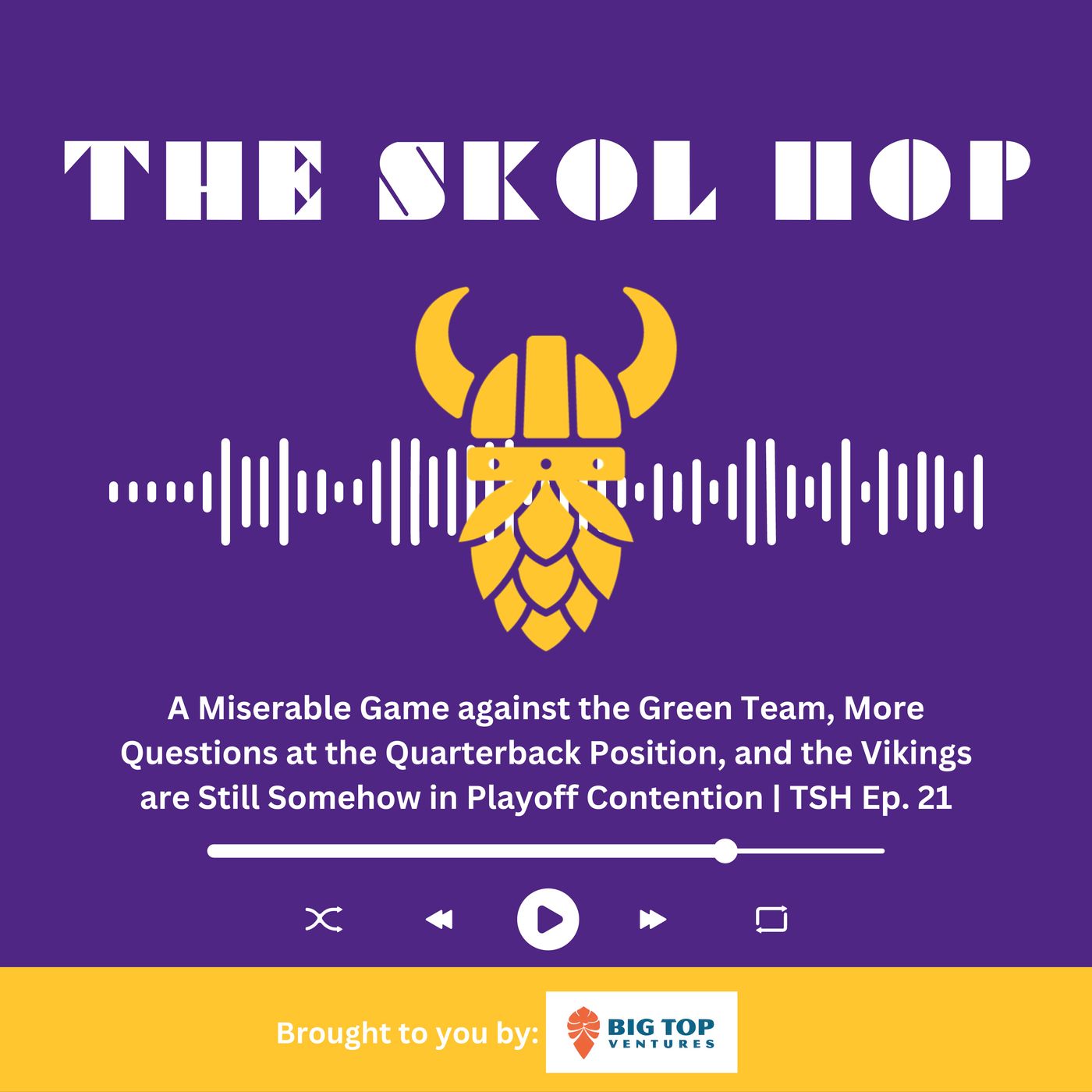 A Miserable Game against the Green Team, More Questions at the Quarterback Position, and the Vikings are Still Somehow in Playoff Contention episode artwork