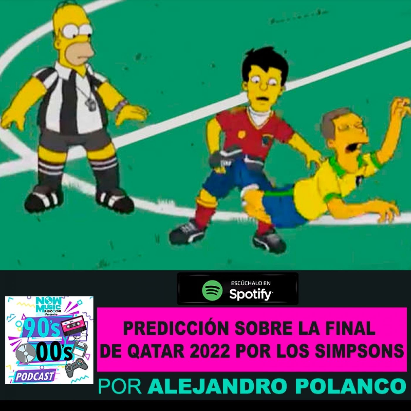 Predicción sobre la final del mundial QARTAR 2022 según Los Simpson episode artwork