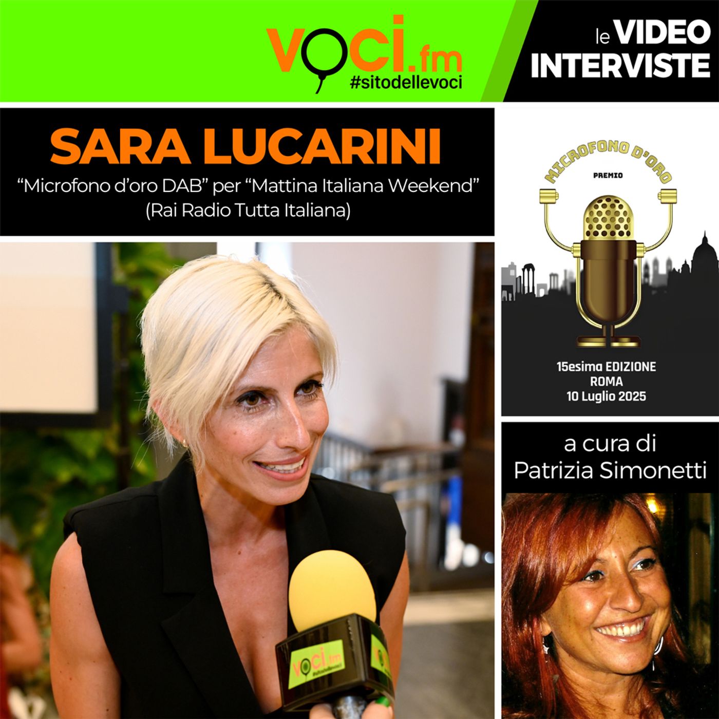 "Microfono d'oro 2025 Radio DAB" a Sara Lucarini - clicca play e ascolta l'intervista episode artwork