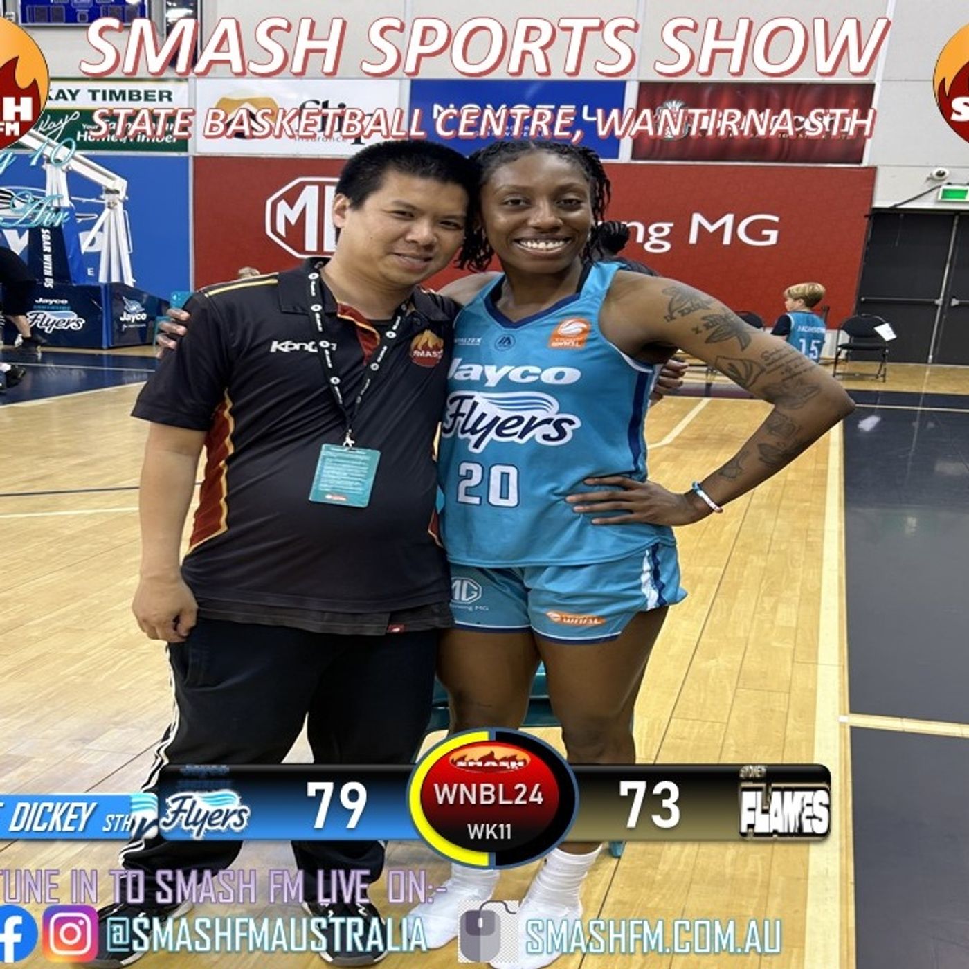 SSS10THYR: Southside Flyers WNBL24 Wk11 Post Game Interviews with Jasmine Dickey 120124