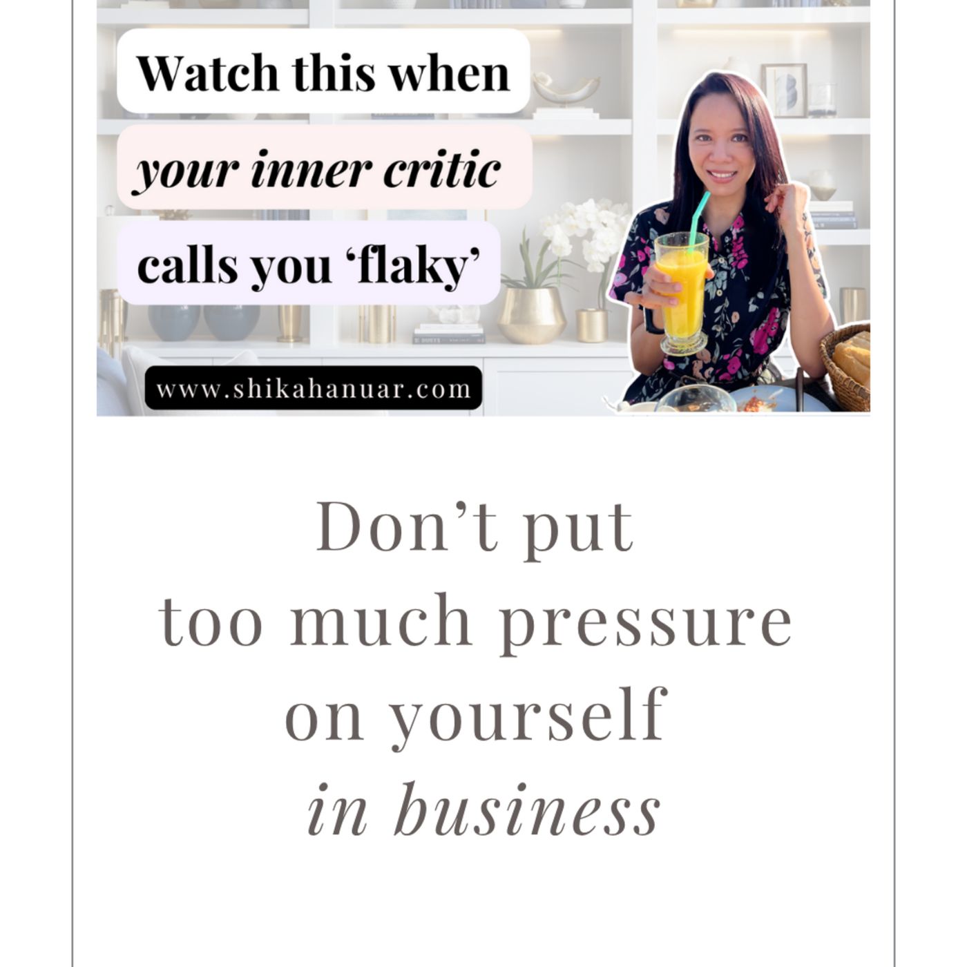 48. Don’t put too much pressure on yourself