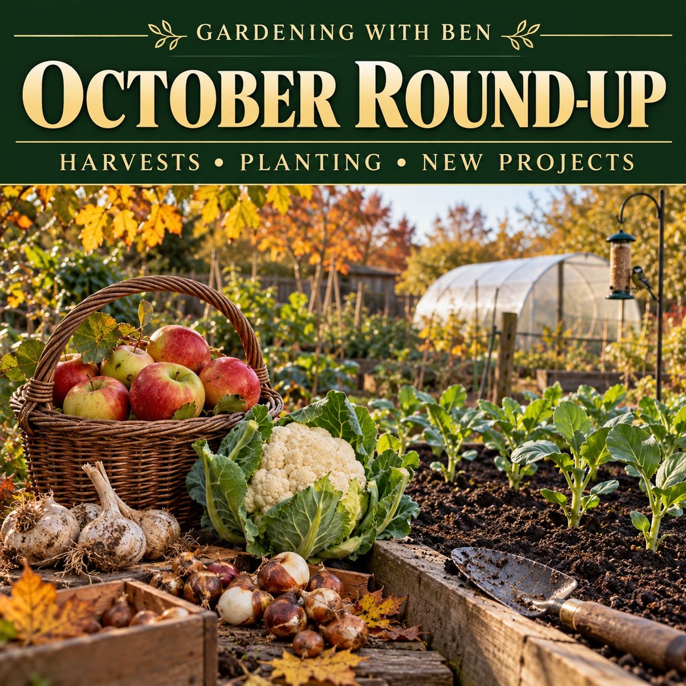 October Allotment Round-Up: Harvests, Autumn Planting, Two Storms & New Projects