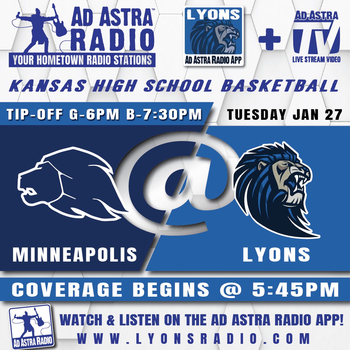 Minneapolis Lady Lions at Lyons Lady Lions High School Basketball (January 27, 2026) episode artwork