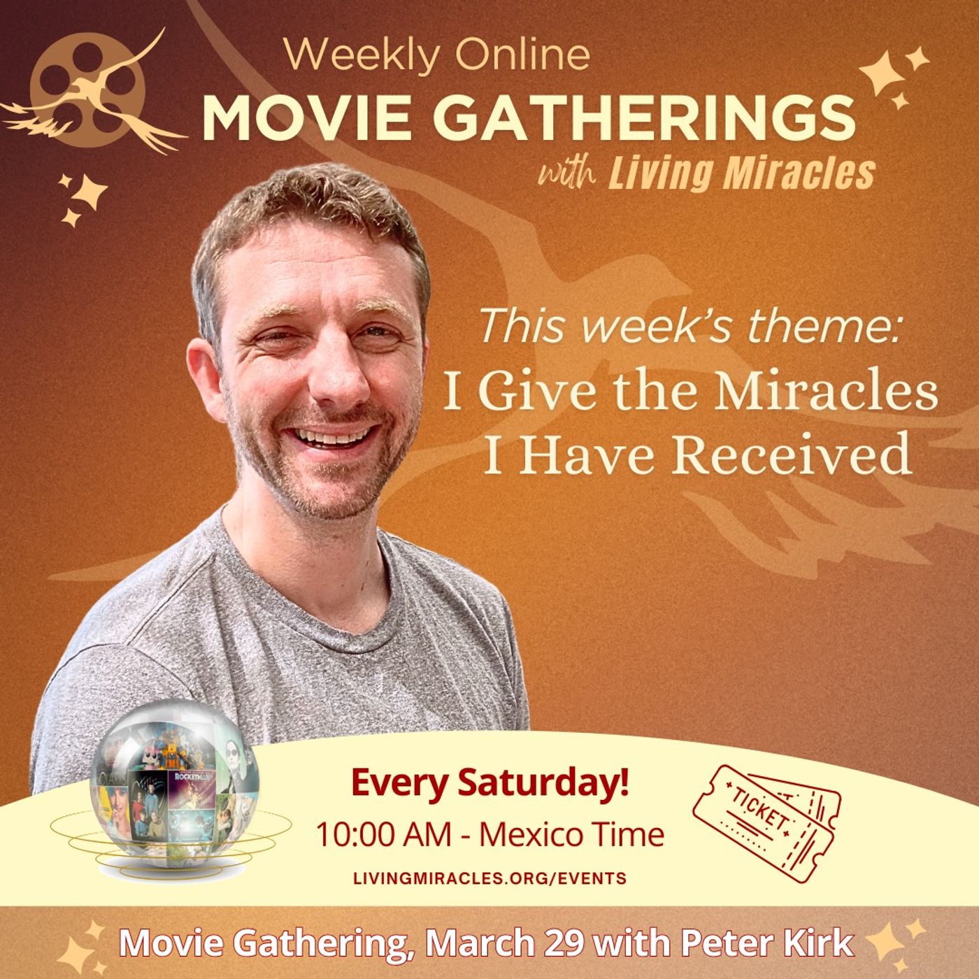 "I Give the Miracles that I Have Received" Weekly Online Movie Gathering with Peter Kirk episode artwork