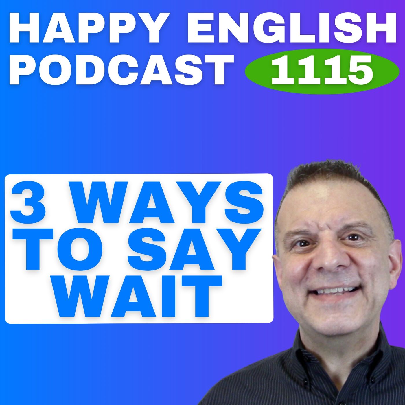 1115 - 3 Ways to Ask Someone to Wait episode artwork