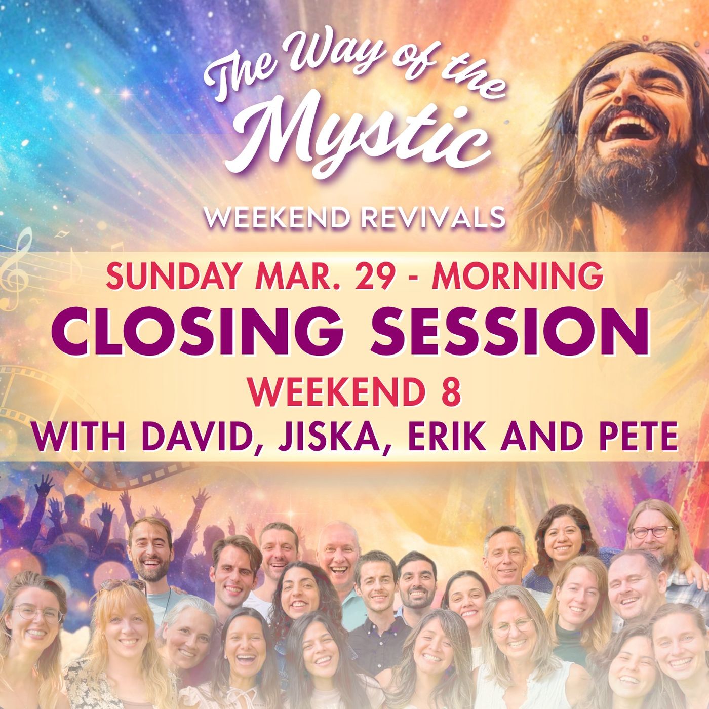 The Way of the Mystic Online Revival Weekend 8 - Sunday Closing Session with David, Jiska, Erik and Pete