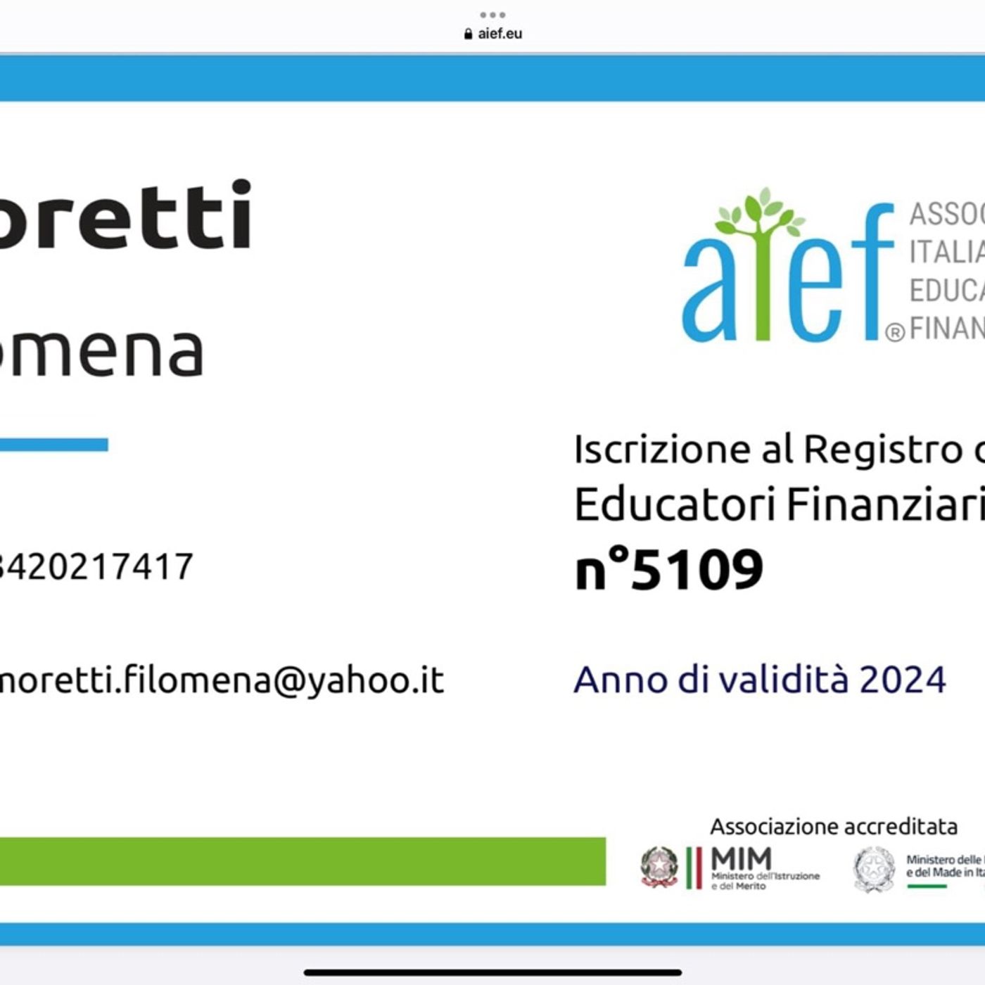 Il podcast di Filomena Moretti
