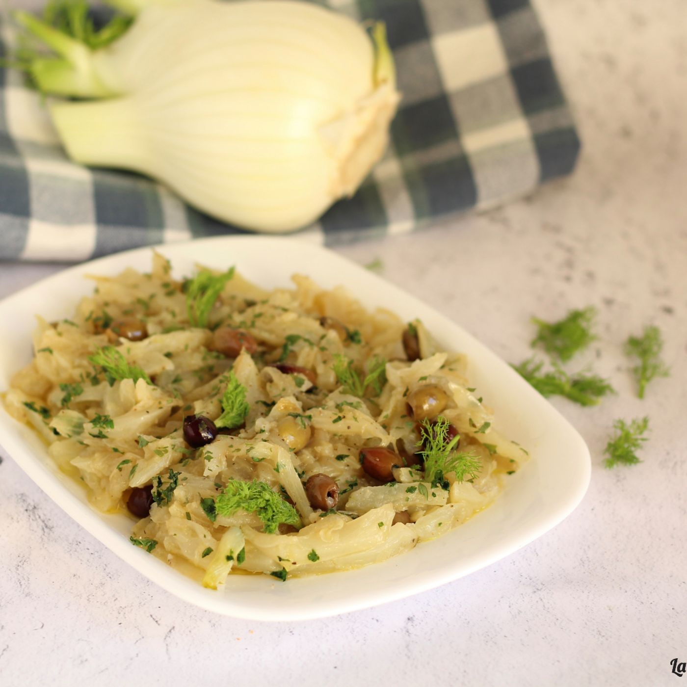 Finocchi e cipolle in padella