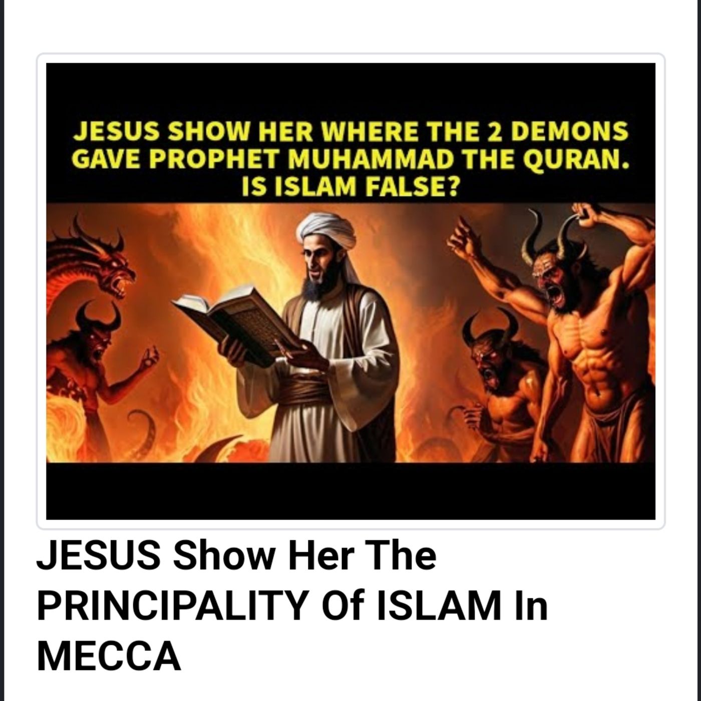 JESUS Show Her The PRINCIPALITY Of ISLAM In MECCA episode artwork