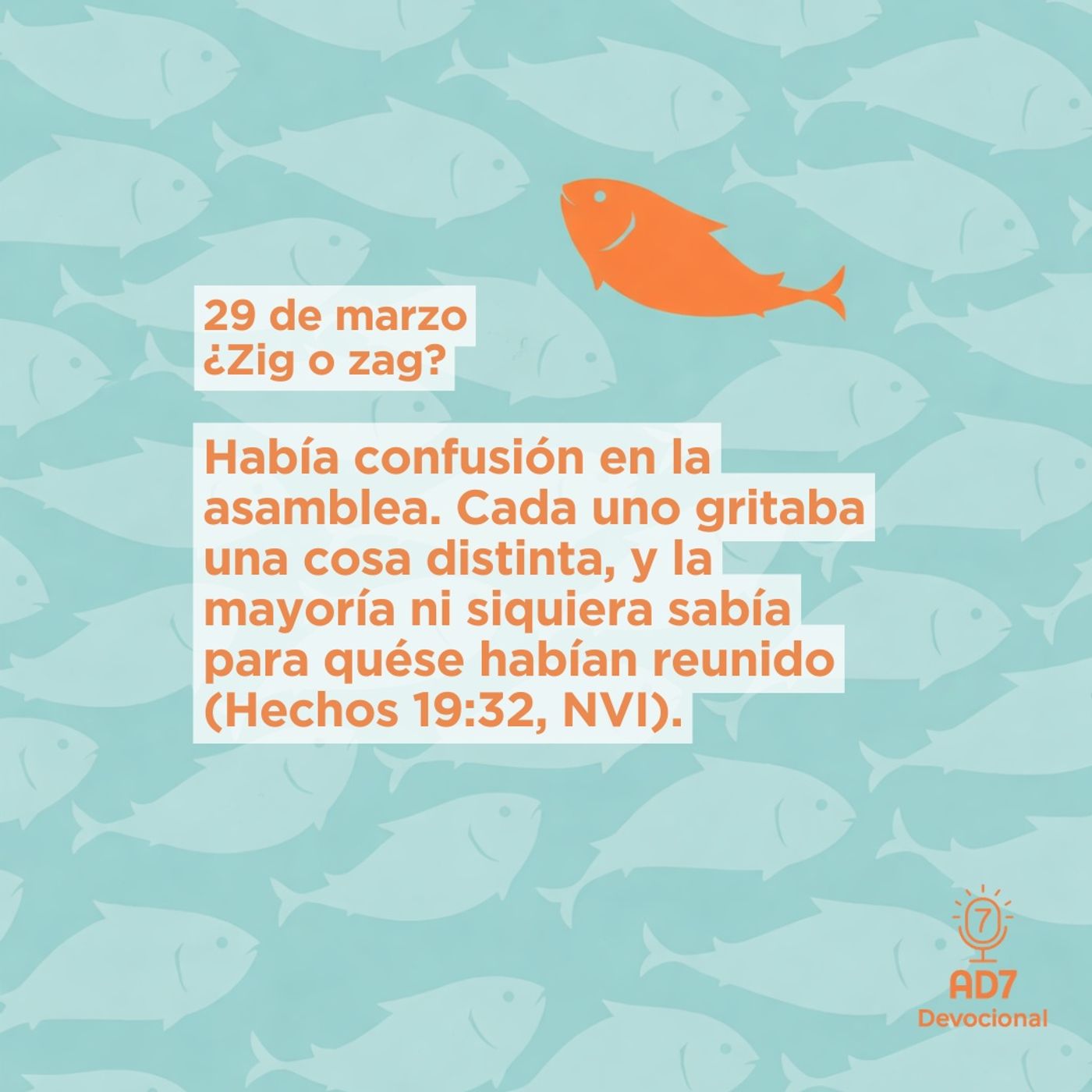 ¿Zig o zag? ~ Devocional de Jóvenes ~ 29 de marzo 2026 — AD7 Devocional - Diferente / Inverso cover