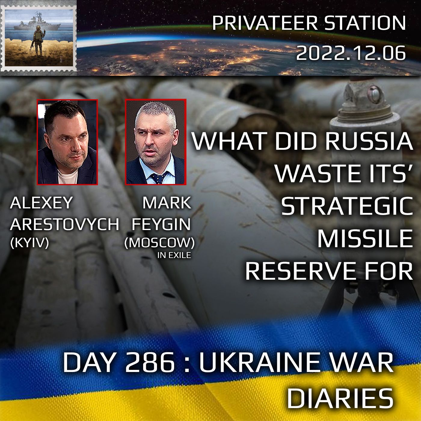 cover of episode War Day 286: Ukraine War Chronicles with Alexey Arestovych & Mark Feygin