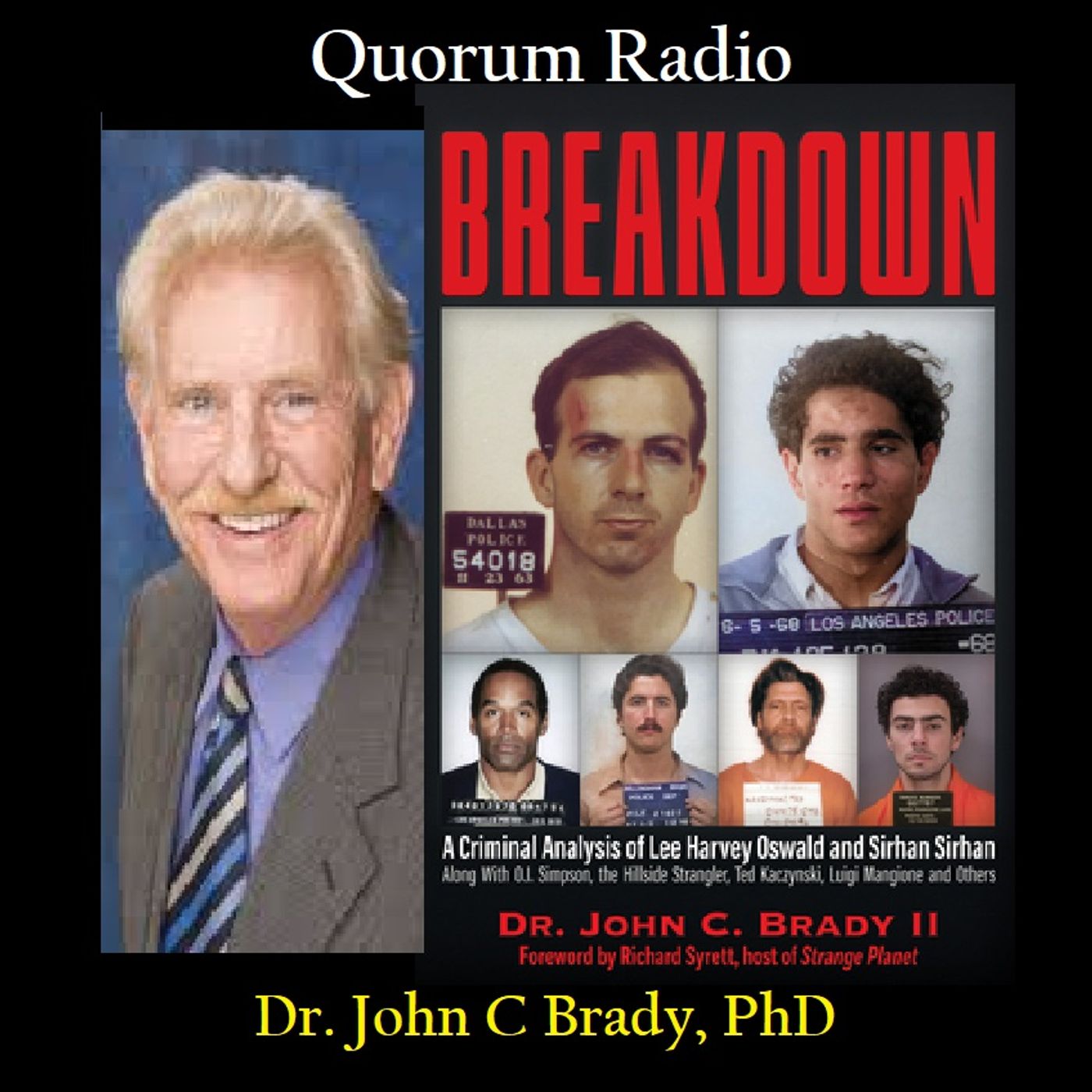QUORUM RADIO Criminologist Dr John Brady Contrasts Sirhan Sirhan with Lee Harvey Oswald Aug. 11th, 2025