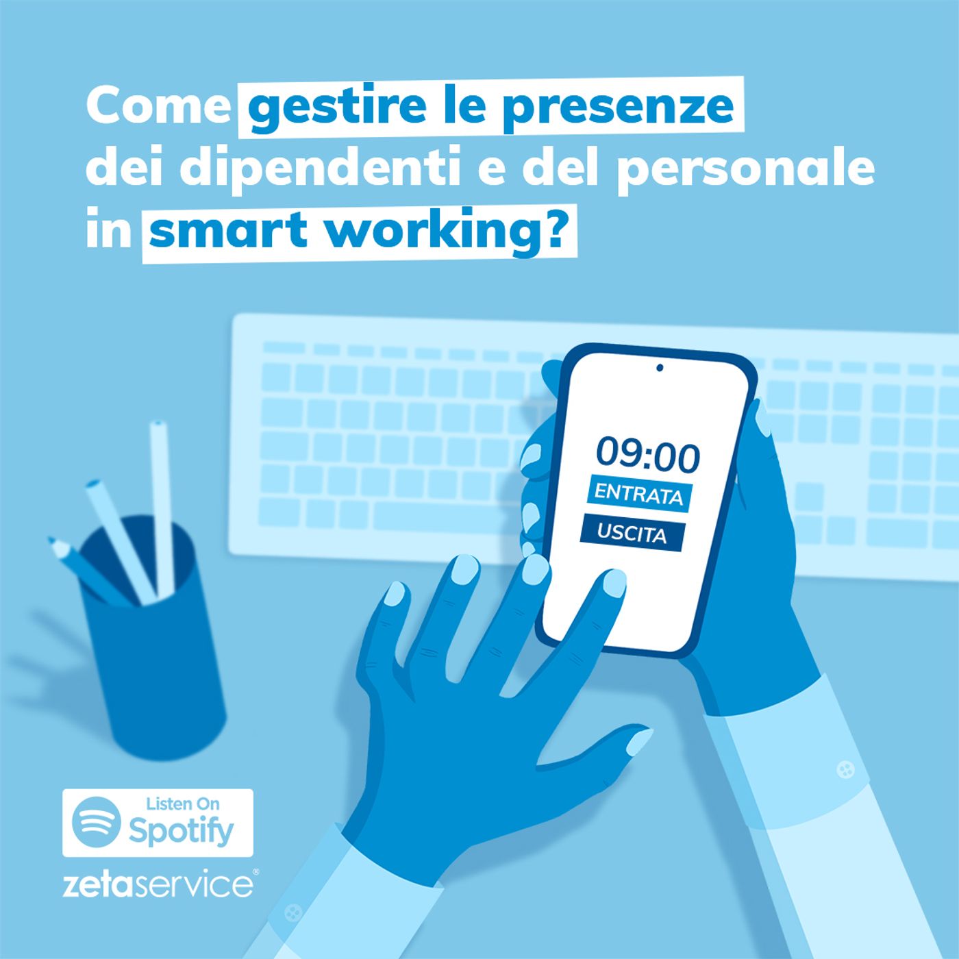 Gestire le presenze in smart working cover art