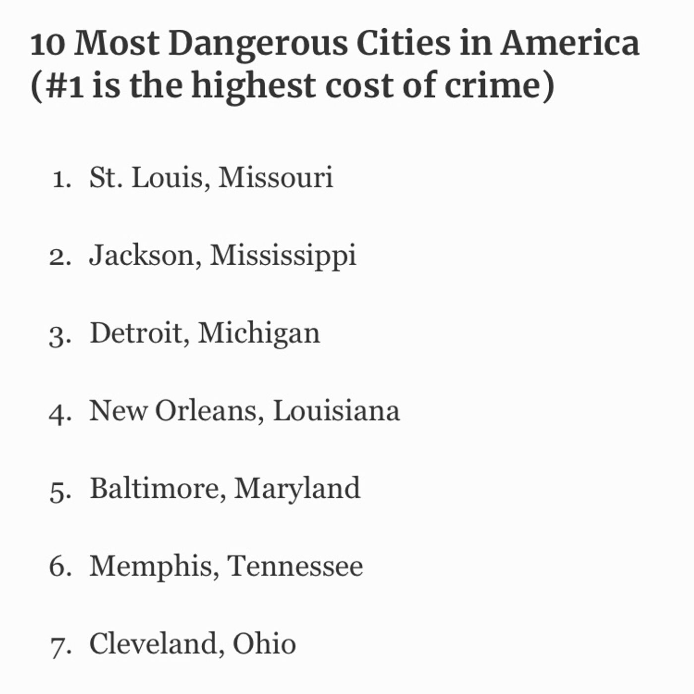 America The Crime Circus : Safest Cities v Most Violent Cites episode artwork