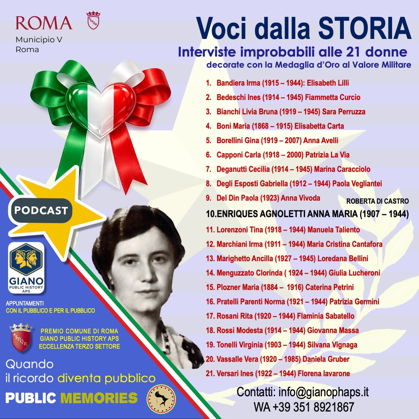 Anna Maria ENRIQUES AGNOLETTI – Coraggio e memoria tra le bande partigiane. Archivista e laureata con lode, organizzatrice della Resistenza episode artwork
