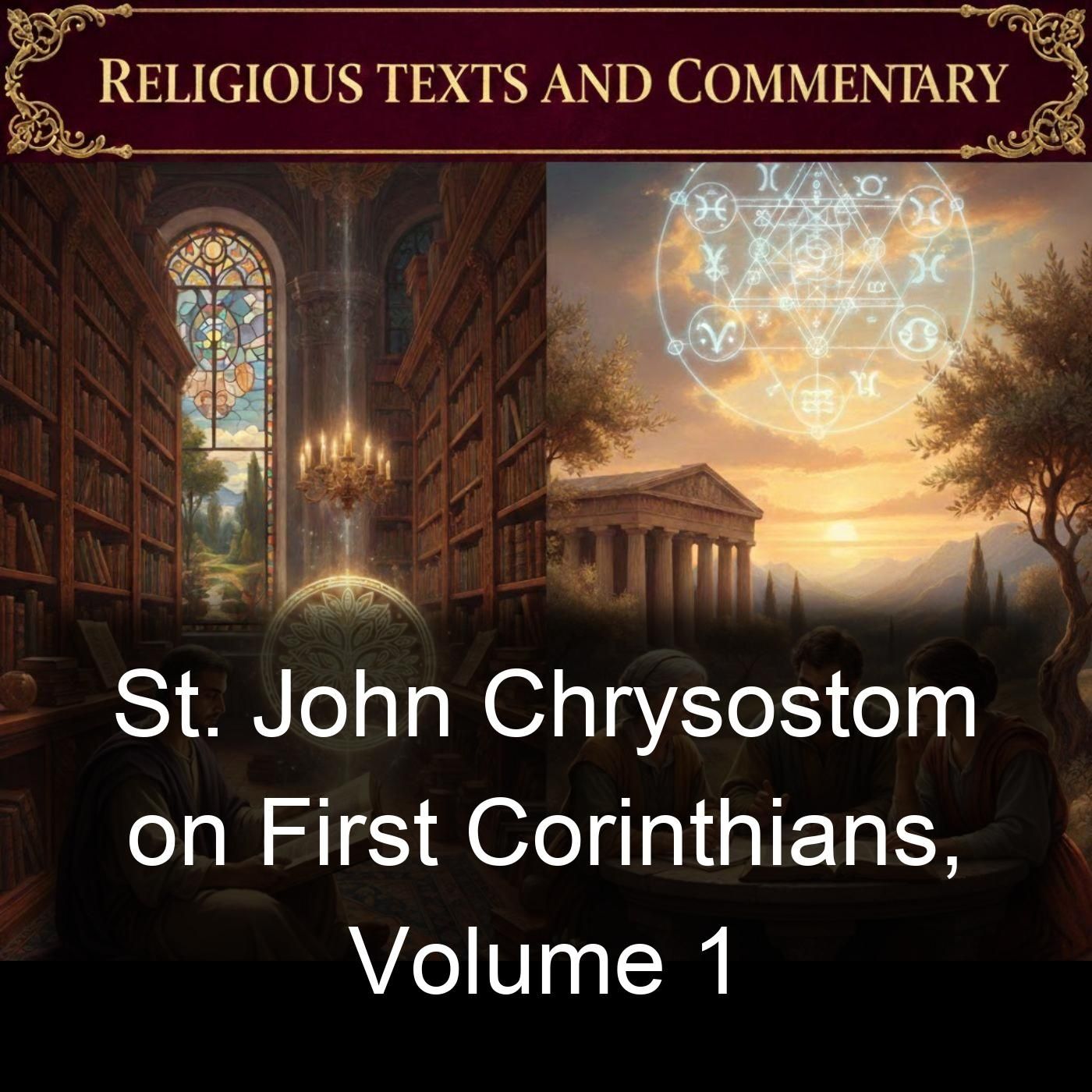 St. John Chrysostom on First Corinthians, Volume 1 cover art