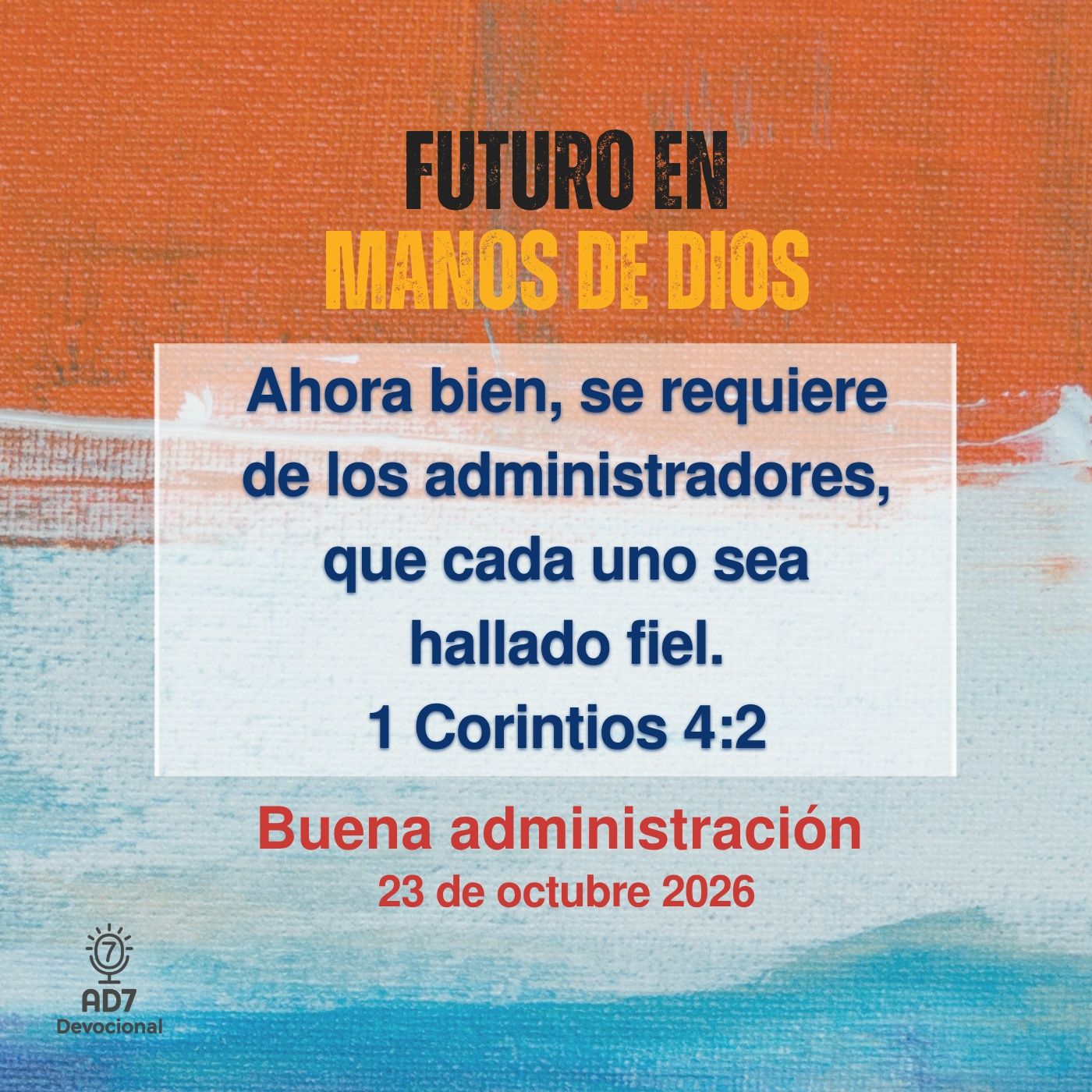 Portada de AD7 Devocional - Diferente / Inverso