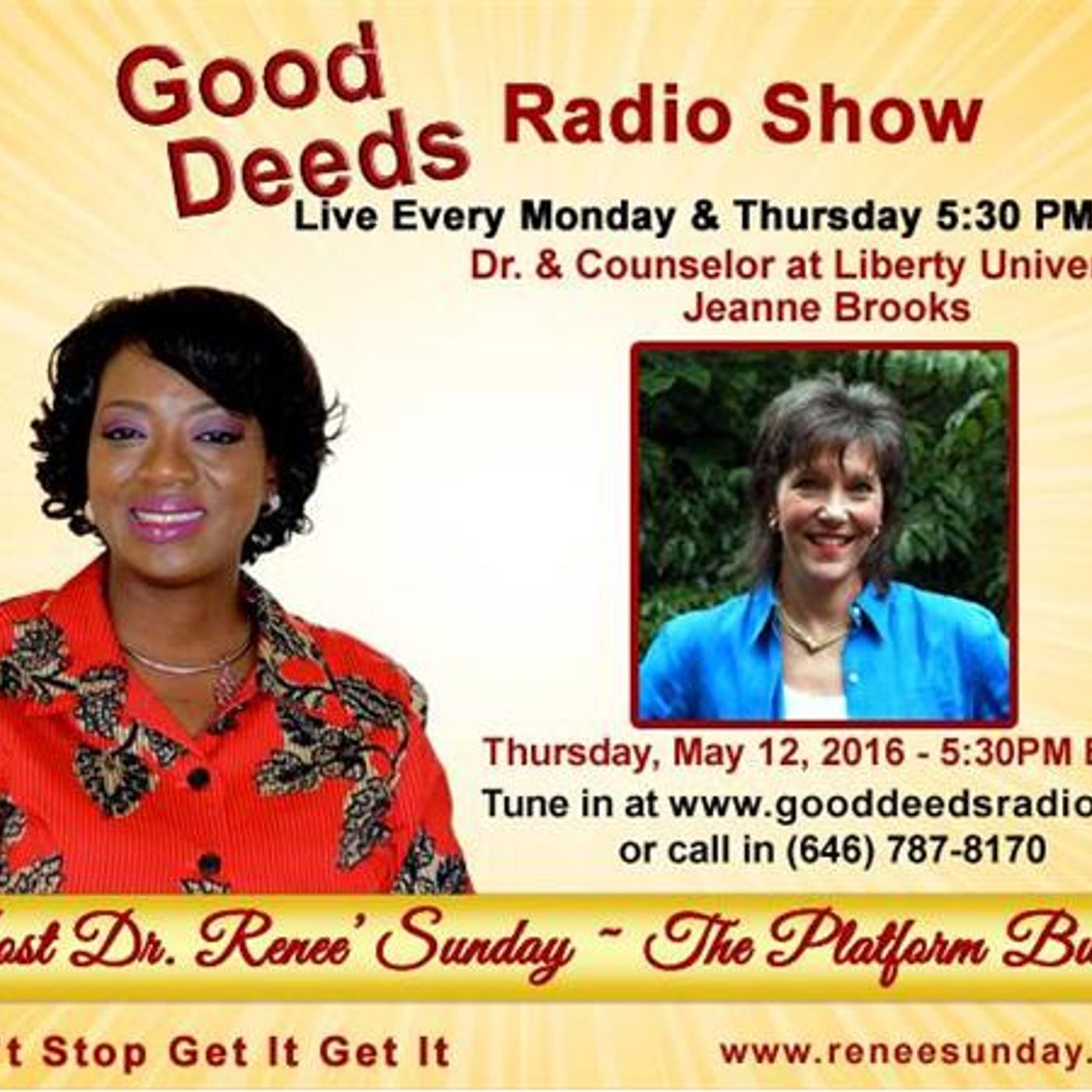 Mental Health:Faith-Based- Dr &Counselor-Liberty University Jeanne Brooks on GD episode artwork