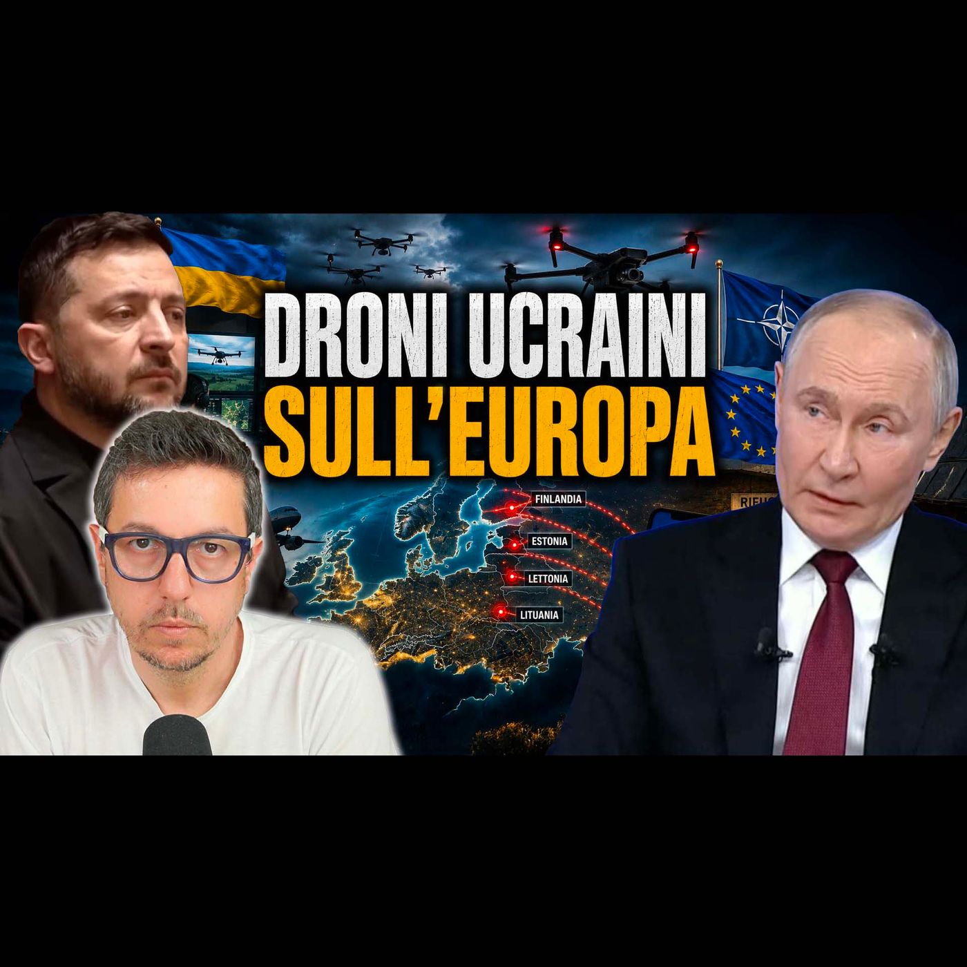 DRONI UCRAINI SULL’EUROPA | “È COLPA DELLA RUSSIA”