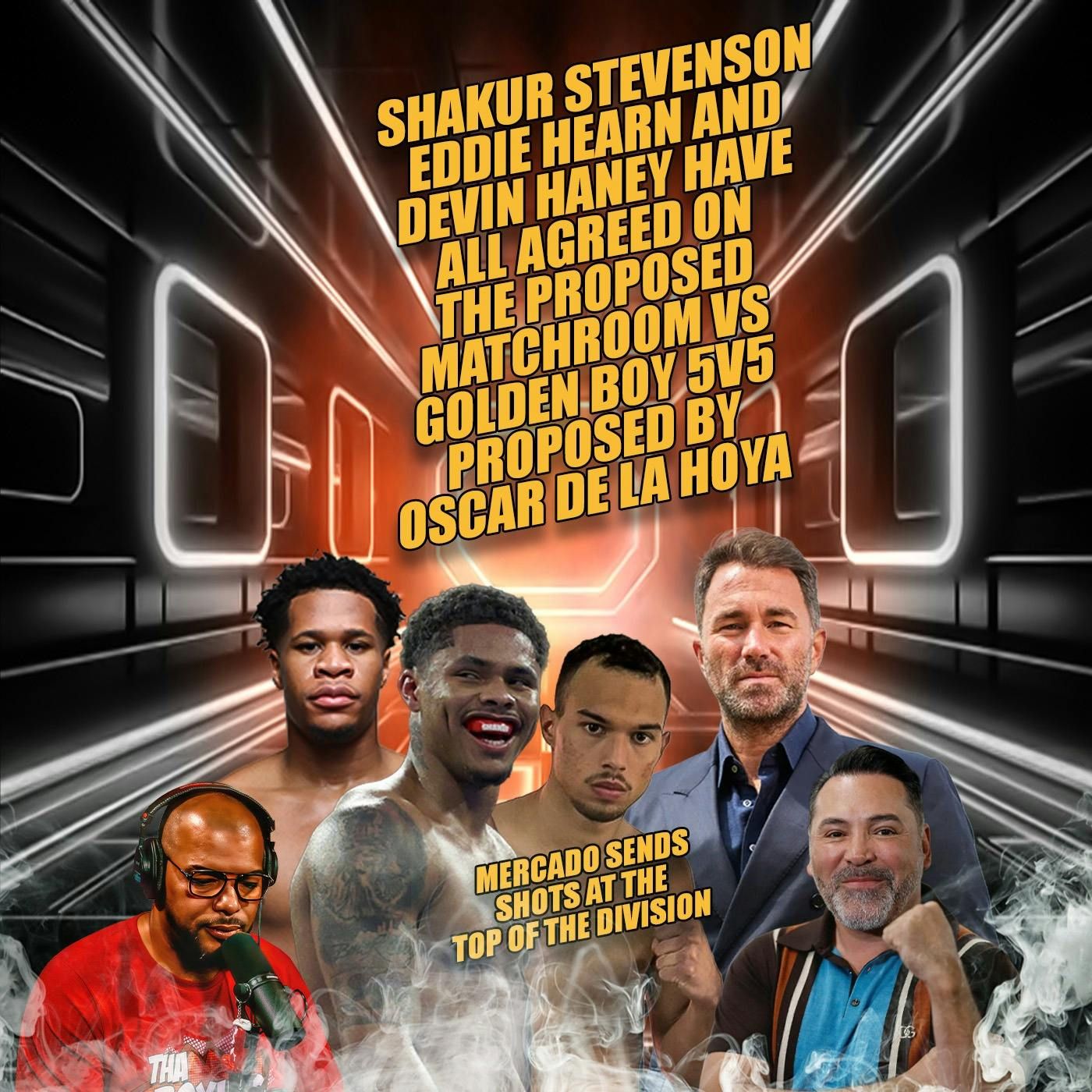 ☎️Shakur Stevenson Eddie Hearn and Devin Haney All agree To Oscar De La Hoya’s Small Ring + Mercado episode artwork