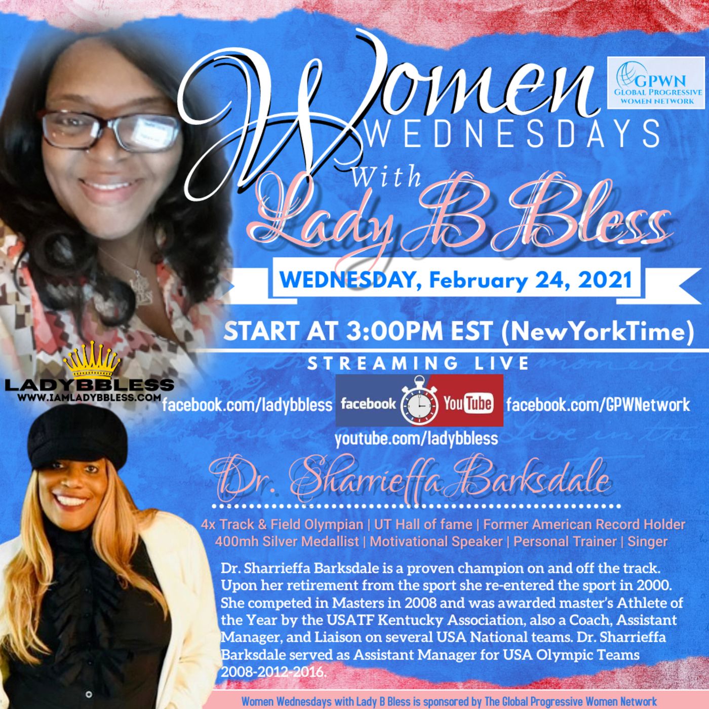 Women Wednesdays with Lady B Bless