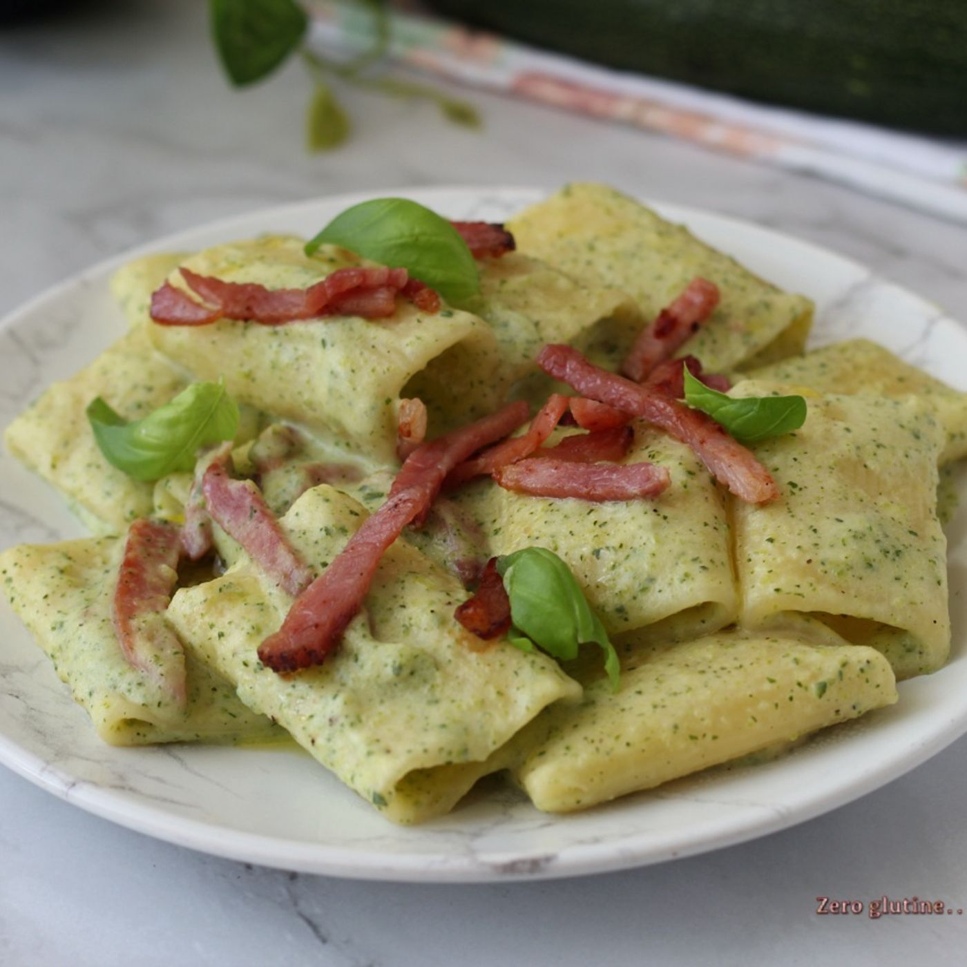 Paccheri con crema di zucchine e speck episode artwork