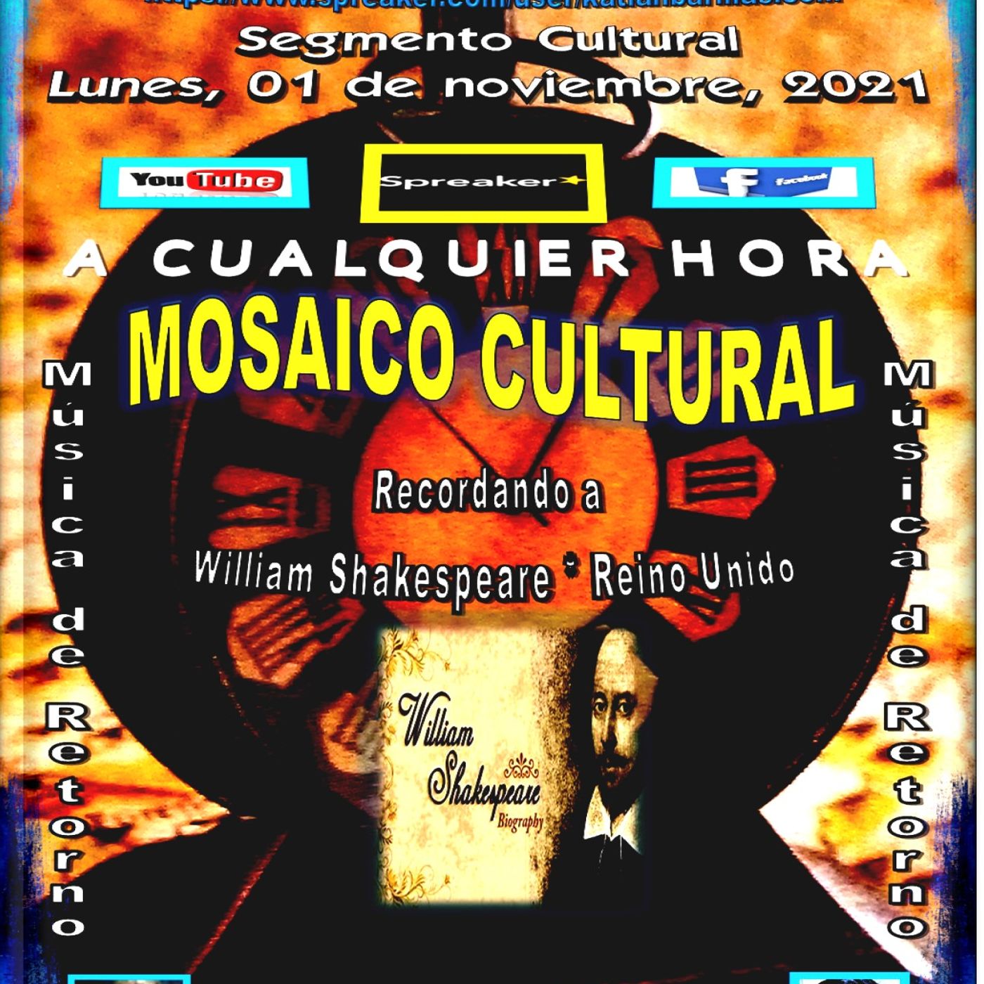 Recordando al inglés WIlliam Shakespeare (para enamorados), acompañado de música clásica para retornar. episode artwork
