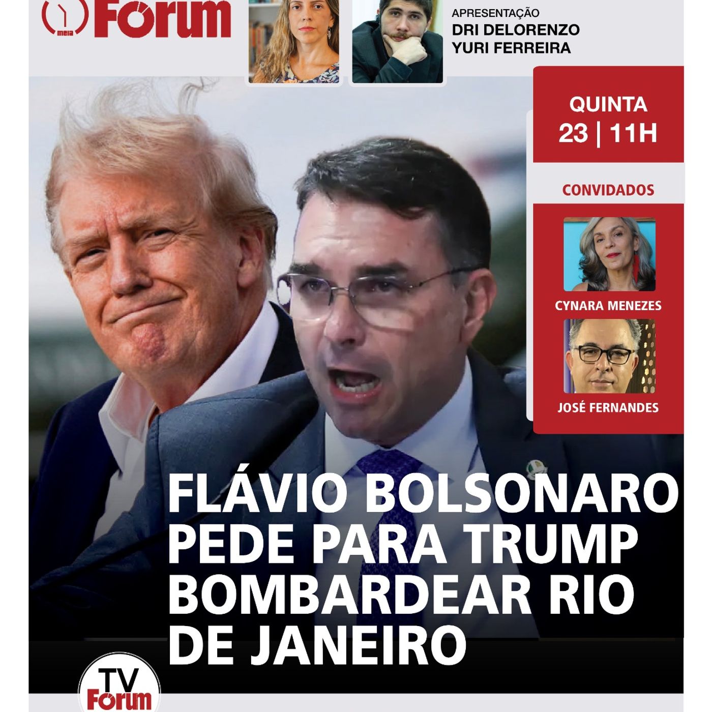 Flávio Bolsonaro pede para Trump bombardear barcos no Rio | Fux pra cima de Gilmar Mendes | 23.10