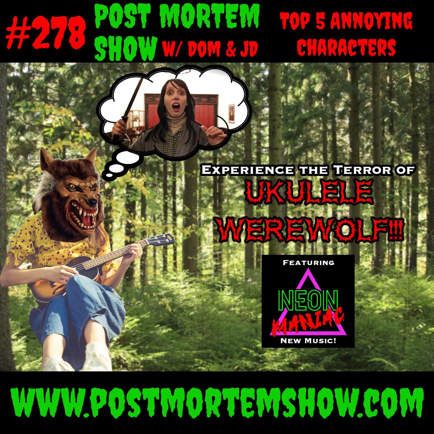 e278 - Ukulele Werewolf (Top 5 Annoying Characters) episode artwork