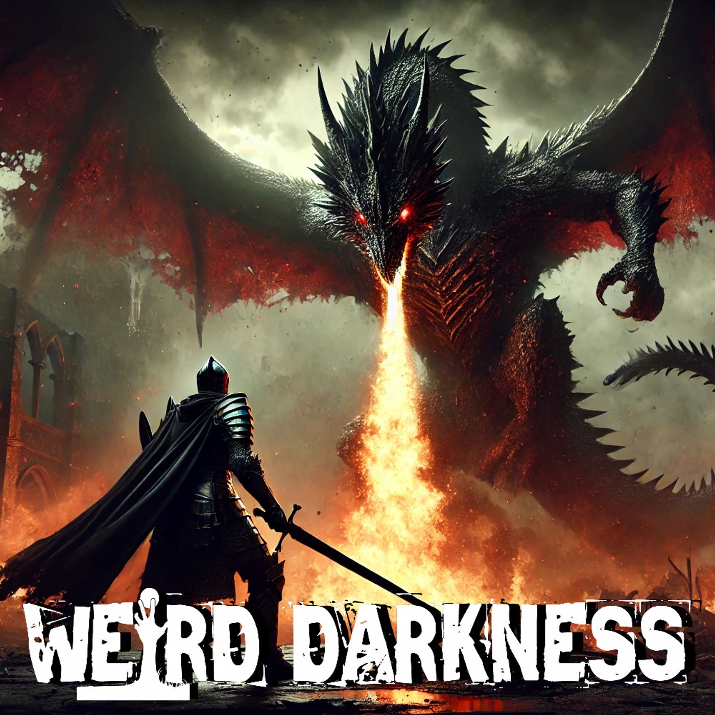 “WERE DRAGONS REAL? The Connection to Dinosaurs, Bombardier Beetles, and More!” #WeirdDarkness - podcast episode cover