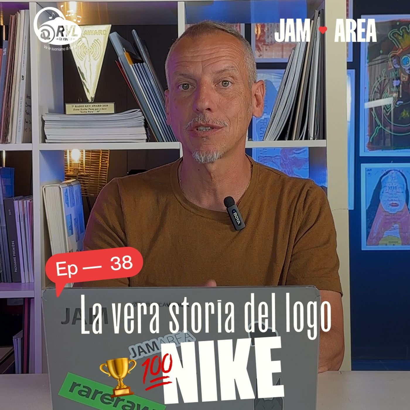 👉 𝐑𝐕𝐋 𝐩𝐫𝐞𝐬𝐞𝐧𝐭𝐚 "𝐀𝐑𝐄𝐀 𝐉𝐀𝐌" ❤️ #38 La vera storia del logo NIKE episode artwork