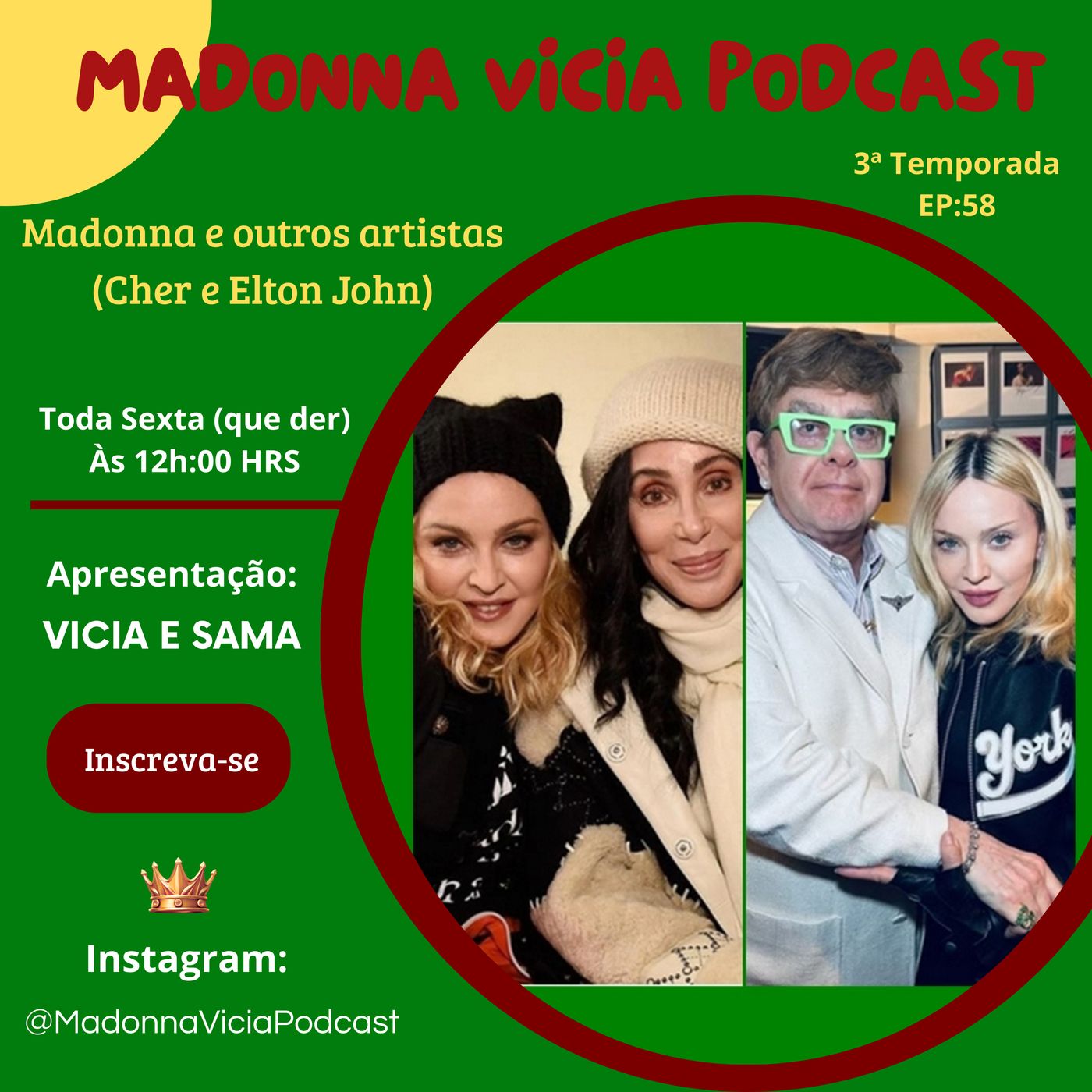 #58- Madonna e outros artistas- Cher e Elton episode artwork