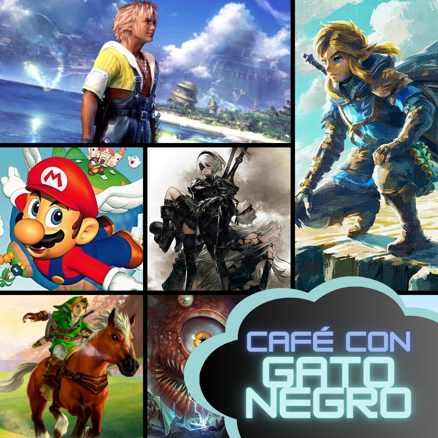 CAFÉ con GATO NEGRO - Videojuegos