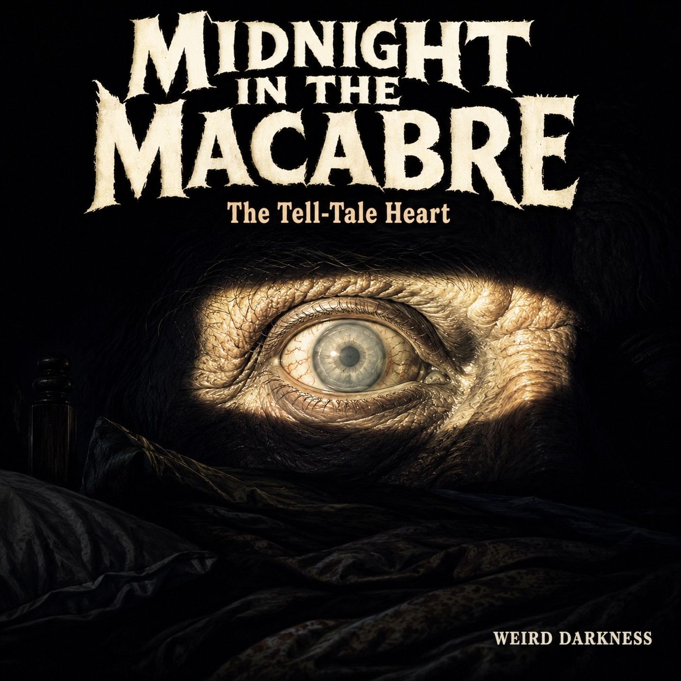 “The Tell-Tale Heart” by Edgar Allan Poe (1843) | #MidnightInTheMacabre Image