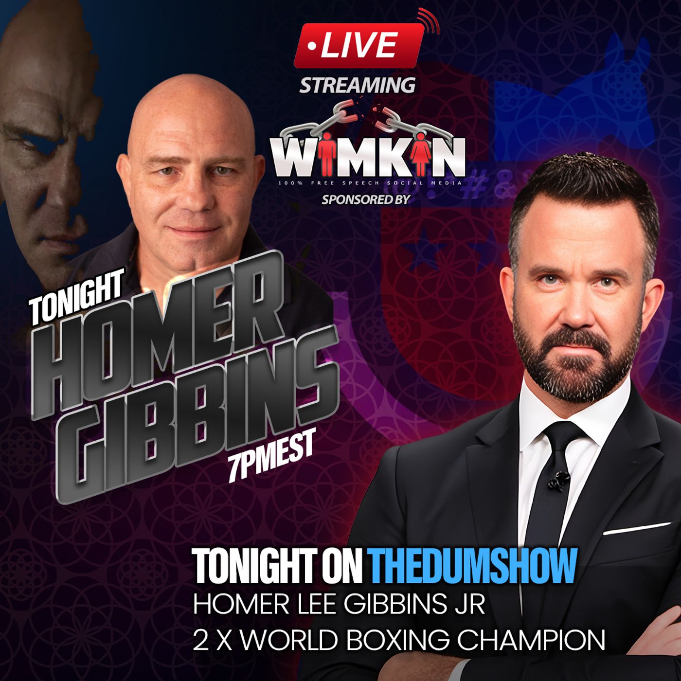 The PM DUM Show: 2x World Boxing Champ - Homer Gibbins and More. episode artwork