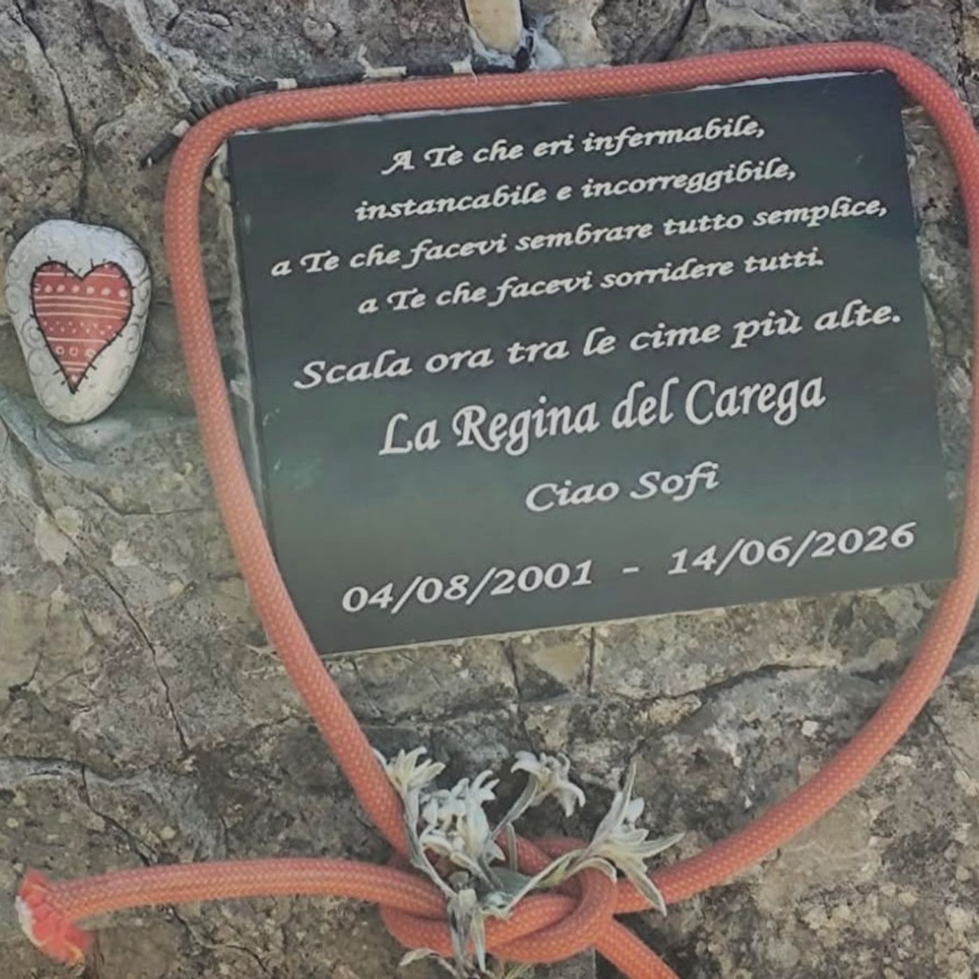 Il compleanno e la targa sul Carega in ricordo di Sofia Dalle Nogare episode artwork