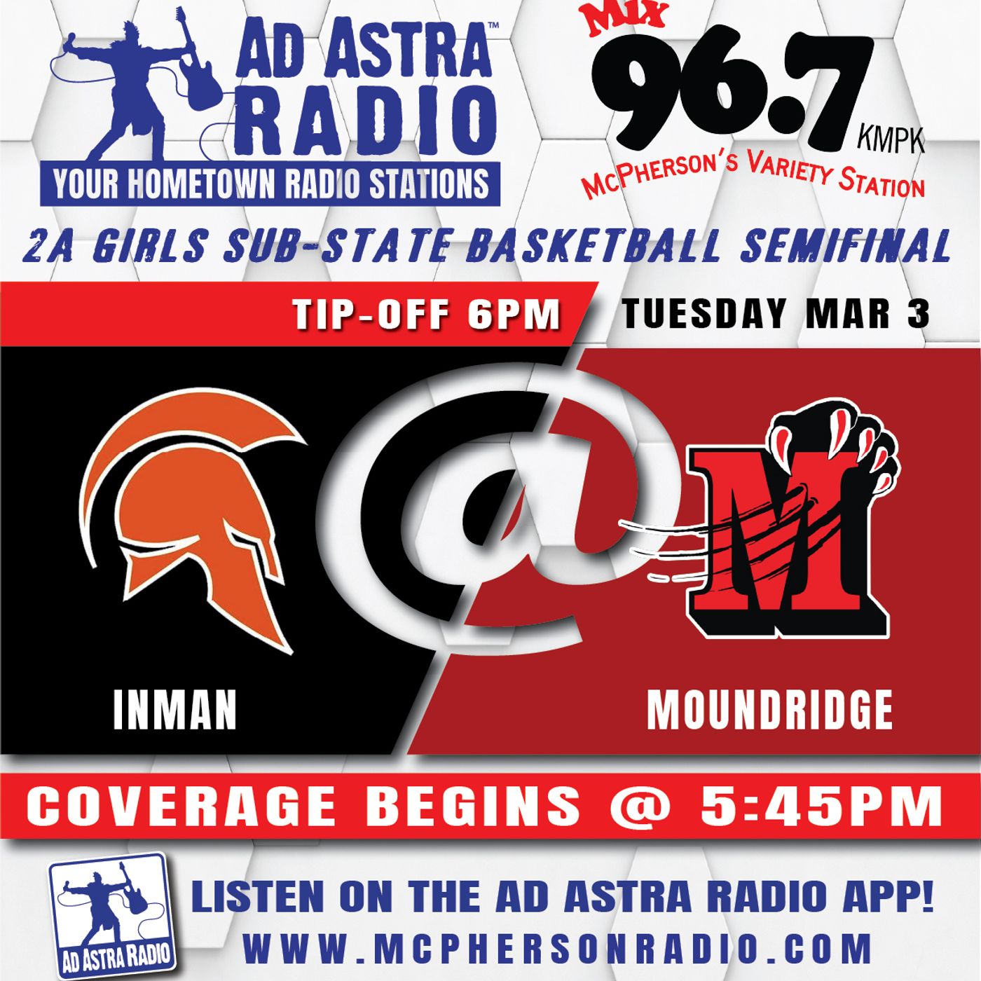 Inman Lady Teutons at Moundridge Lady Wildcats High School Basketball (2A Substate Semfinal-March 3, 2026) episode artwork