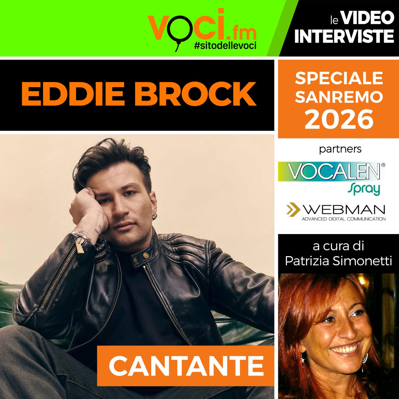 SANREMO 2026: EDDIE BROCK su VOCI.fm - clicca PLAY e ascolta l'intervista