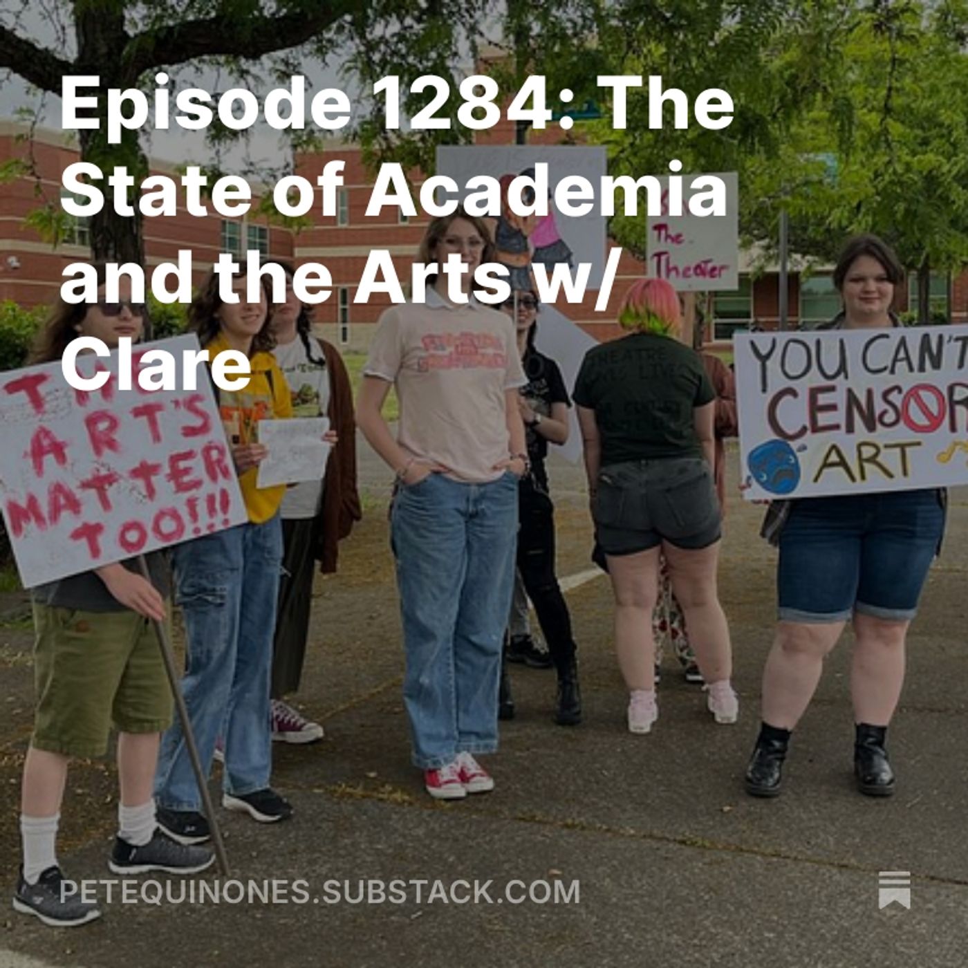 Episode 1284: The State of Academia and the Arts w/ Clare