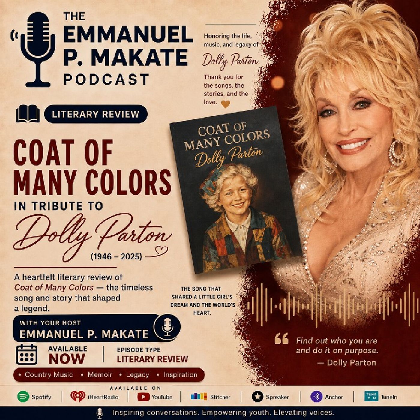 Reviewing Coat of Many colors by Dolly Parton episode artwork