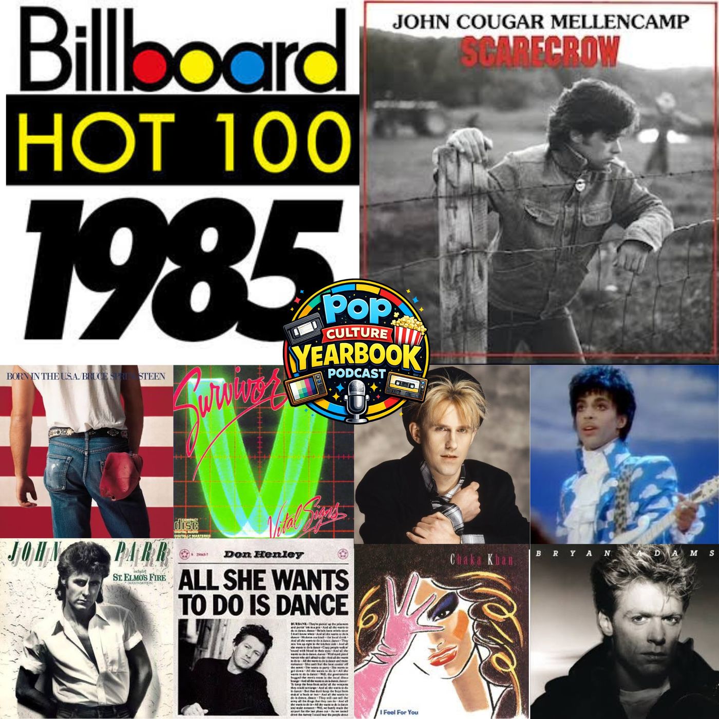 Artist Spotlight Countdown of 1985’s Biggest Hits & the Ultimate Mellencamp Draft