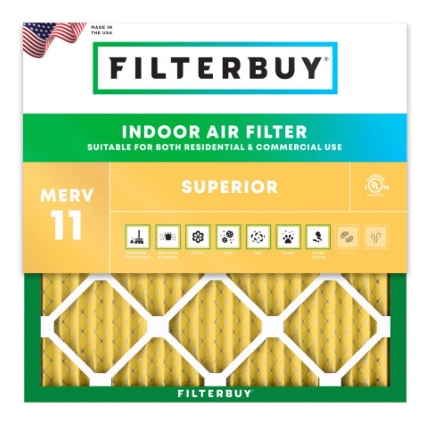 Best MERV 11 17.25x17.25x1 Furnace & HVAC Air Conditioner Filters