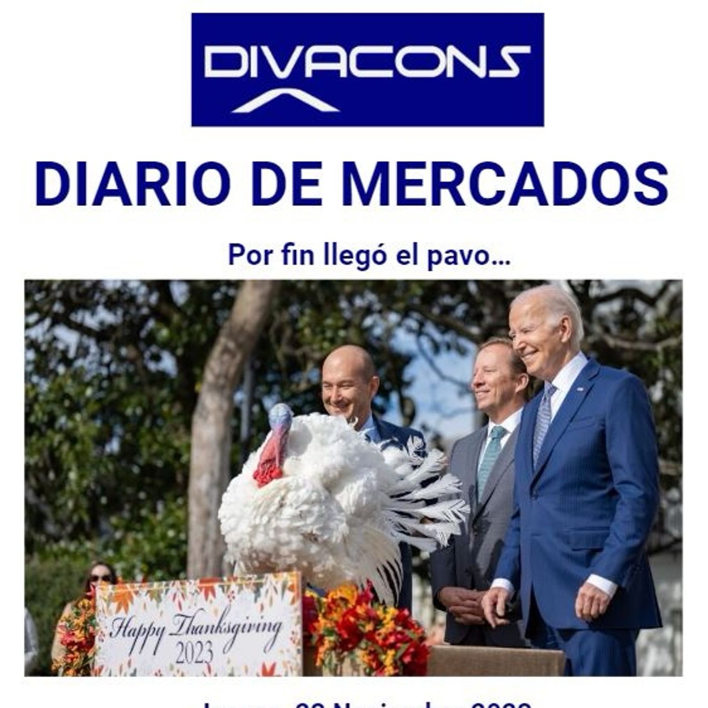 PODCAST en abierto DIARIO DE MERCADOS Jueves 23 Nov episode artwork