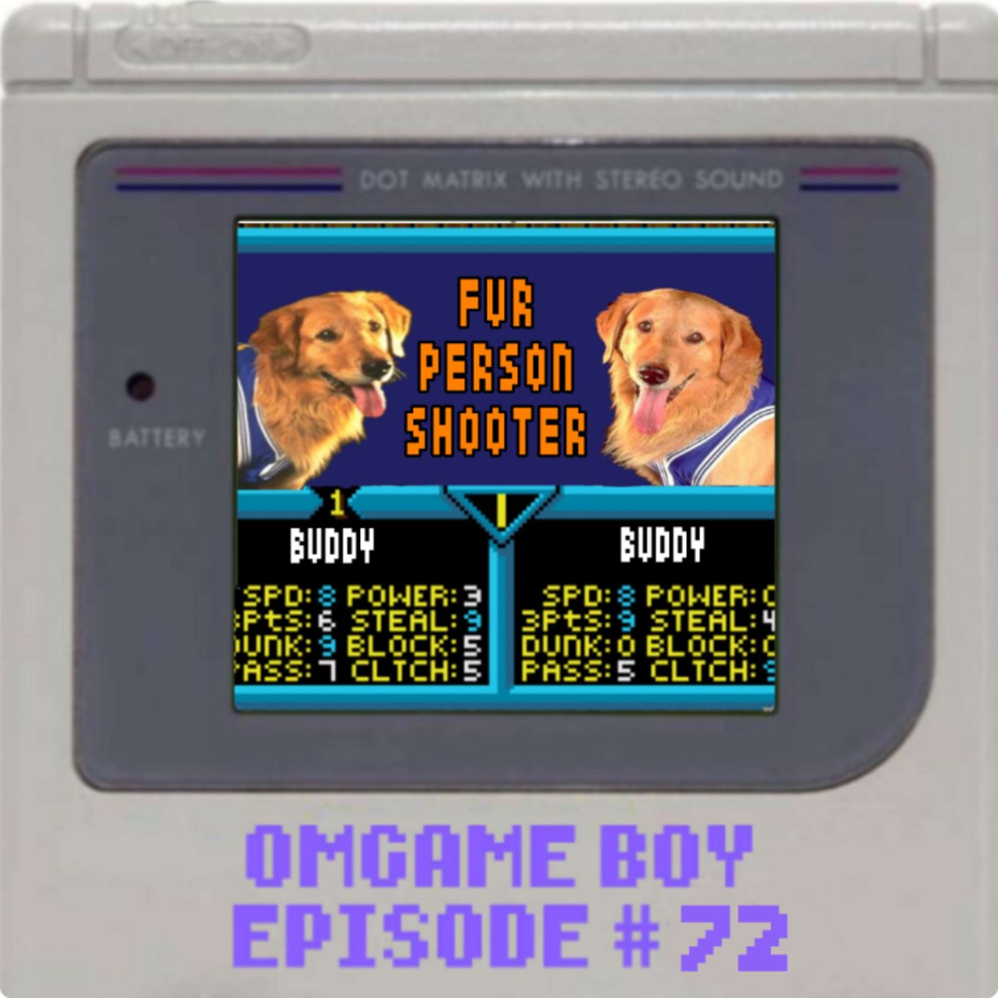 OMGame Boy #72 "Fur-Person Shooter" episode artwork
